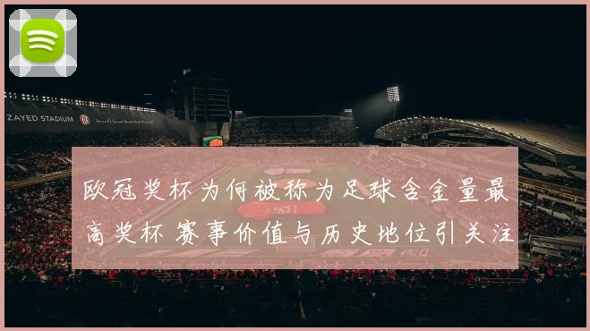 欧冠奖杯为何被称为足球含金量最高奖杯 赛事价值与历史地位引关注